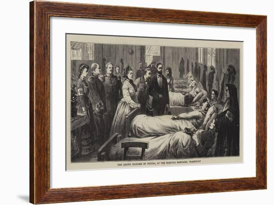 The Crown Princess of Prussia at the Hospital Barracks, Frankfort-null-Framed Giclee Print