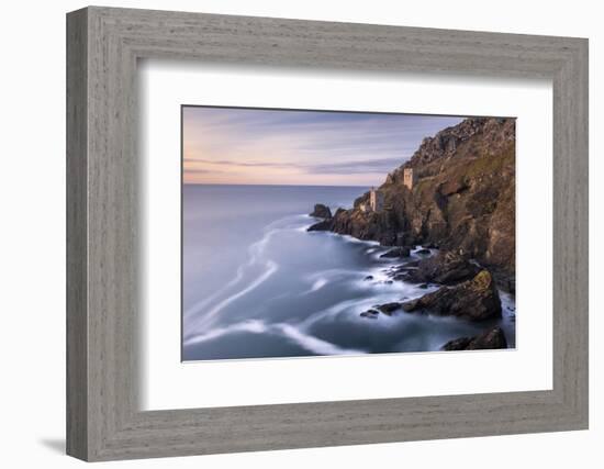 The Crown's Engine Houses at Botallack, Cornwall, UK-Ross Hoddinott-Framed Photographic Print