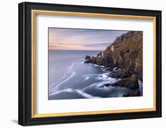 The Crown's Engine Houses at Botallack, Cornwall, UK-Ross Hoddinott-Framed Photographic Print