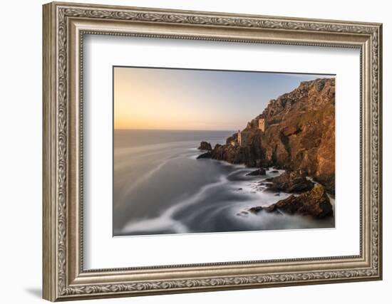 The Crown's Engine houses, Botallack, West Cornwall, UK-Ross Hoddinott-Framed Photographic Print