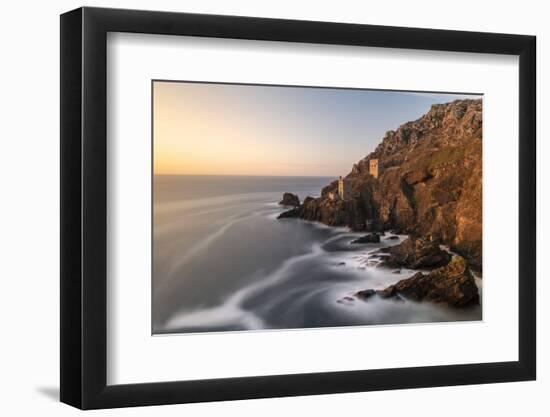 The Crown's Engine houses, Botallack, West Cornwall, UK-Ross Hoddinott-Framed Photographic Print