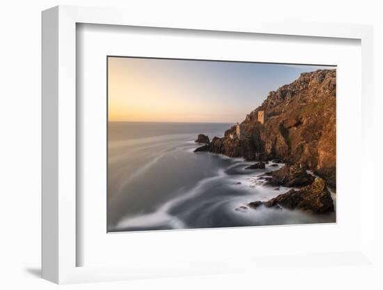 The Crown's Engine houses, Botallack, West Cornwall, UK-Ross Hoddinott-Framed Photographic Print