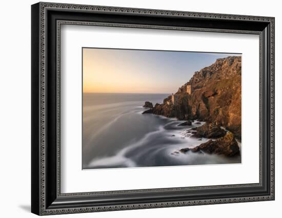 The Crown's Engine houses, Botallack, West Cornwall, UK-Ross Hoddinott-Framed Photographic Print