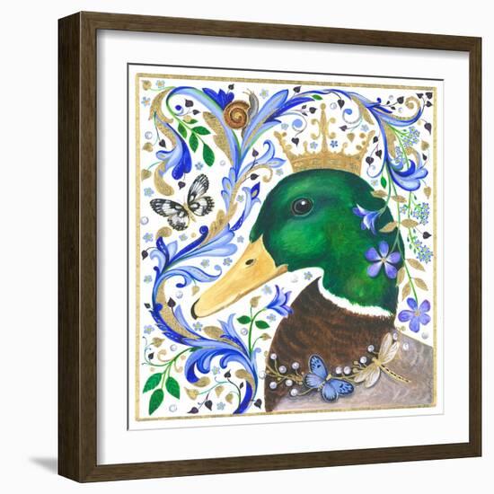 The Crowned Mallard-Isabelle Brent-Framed Photographic Print