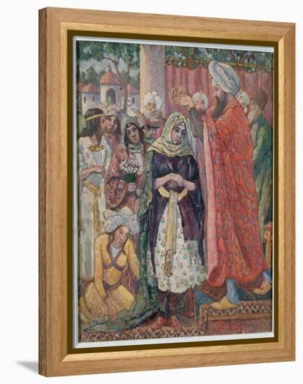 The Crowning of Esther, 1929 (Oil on Canvas)-Lucien Pissarro-Framed Premier Image Canvas