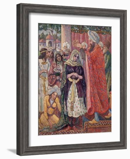 The Crowning of Esther. 1929-Lucien Pissarro-Framed Giclee Print