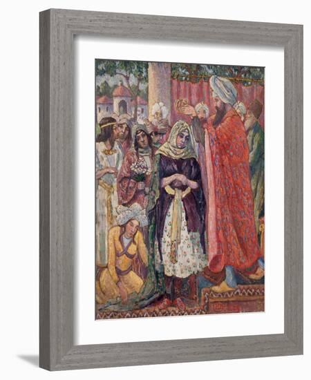 The Crowning of Esther. 1929-Lucien Pissarro-Framed Giclee Print