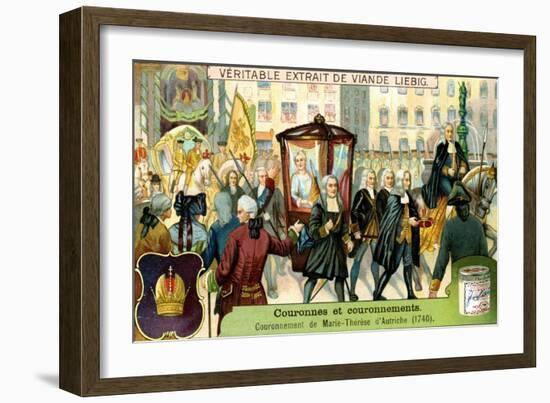 The Crowning of Maria Theresa of Austria in 1740-null-Framed Giclee Print
