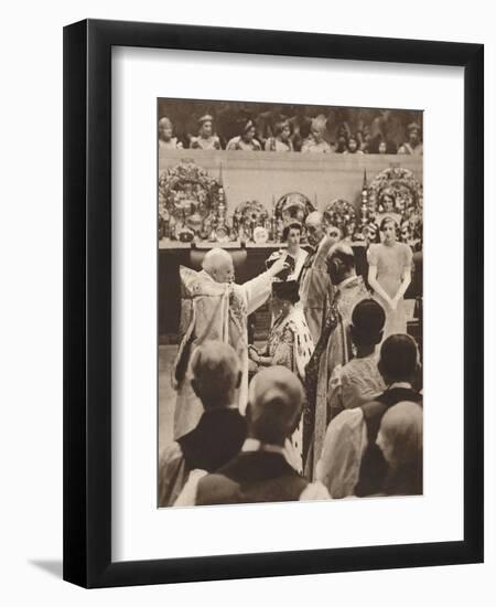 The Crowning of Queen Elizabeth, Wife of King George Vi, 1937-null-Framed Photographic Print