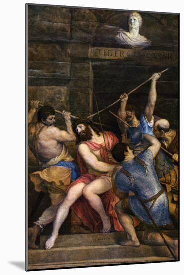 The Crowning with Thorns, C1542-Titian (Tiziano Vecelli)-Mounted Giclee Print