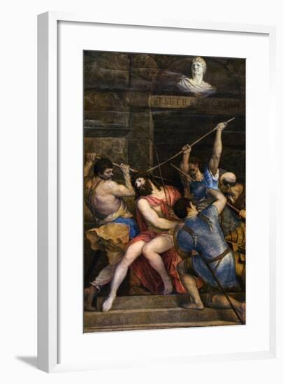 The Crowning with Thorns, C1542-Titian (Tiziano Vecelli)-Framed Giclee Print