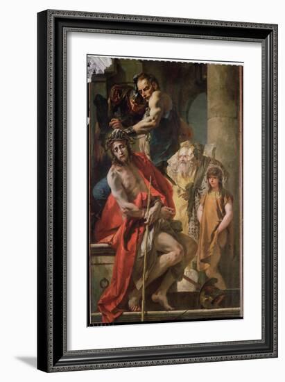 The Crowning with Thorns (Detail)-Francesco Bassano-Framed Giclee Print