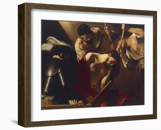 The Crowning with Thorns-Caravaggio-Framed Giclee Print