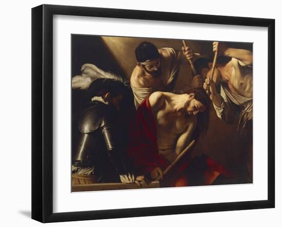 The Crowning with Thorns-Caravaggio-Framed Giclee Print