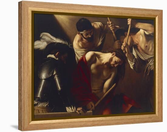 The Crowning with Thorns-Caravaggio-Framed Premier Image Canvas