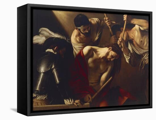 The Crowning with Thorns-Caravaggio-Framed Premier Image Canvas