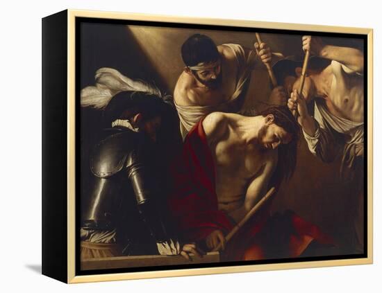 The Crowning with Thorns-Caravaggio-Framed Premier Image Canvas