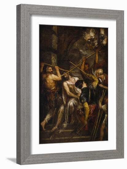 The Crowning with Thorns-Titian (Tiziano Vecelli)-Framed Giclee Print