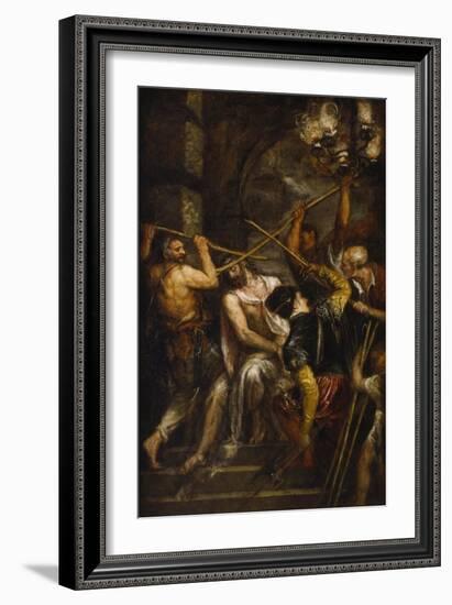 The Crowning with Thorns-Titian (Tiziano Vecelli)-Framed Giclee Print