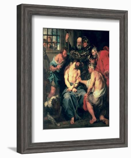 The Crowning with Thorns-Sir Anthony Van Dyck-Framed Giclee Print