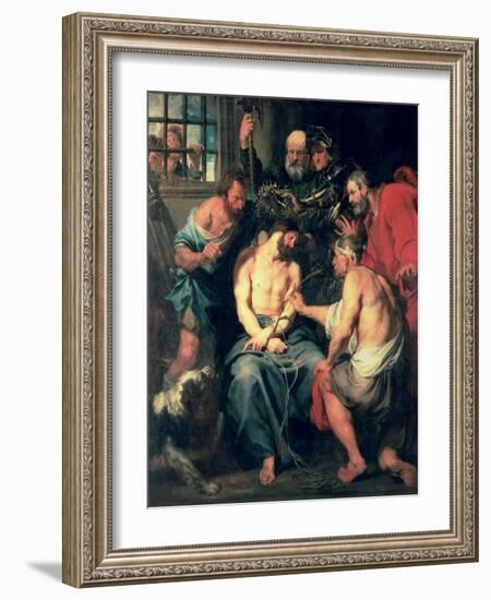 The Crowning with Thorns-Sir Anthony Van Dyck-Framed Giclee Print