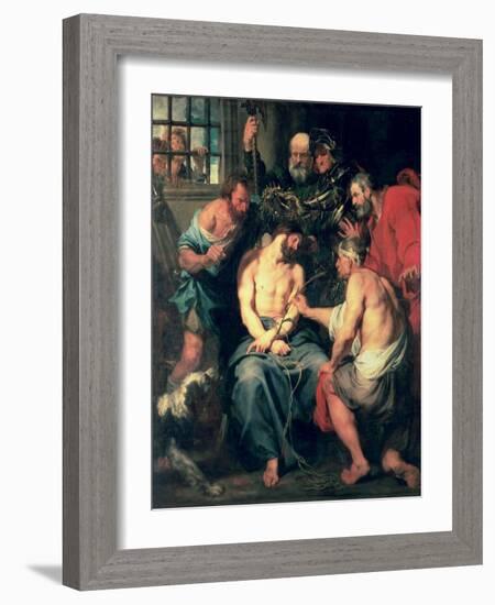 The Crowning with Thorns-Sir Anthony Van Dyck-Framed Giclee Print