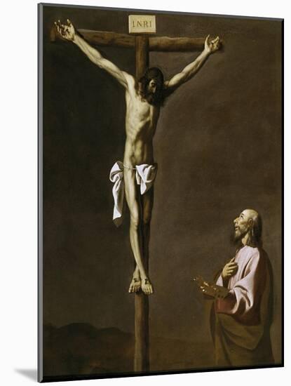 The Crucified Christ with a Painter, c.1650-Francisco de Zurbaran-Mounted Giclee Print