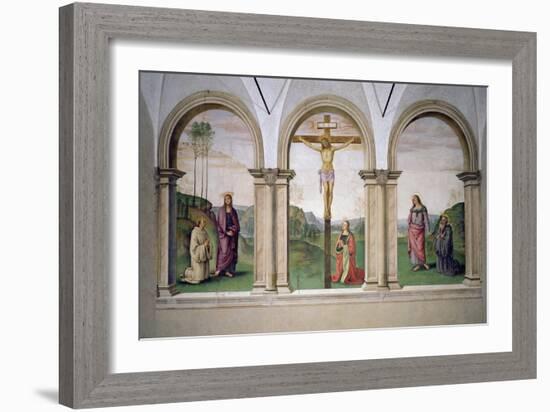 The Crucifixion, 1494-96-Pietro Perugino-Framed Giclee Print