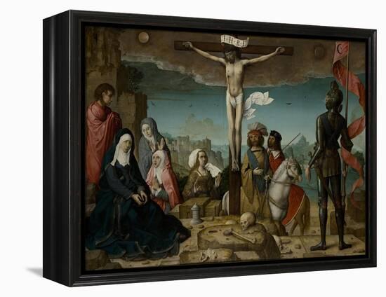 The Crucifixion, 1509-Juan de Flandes-Framed Premier Image Canvas