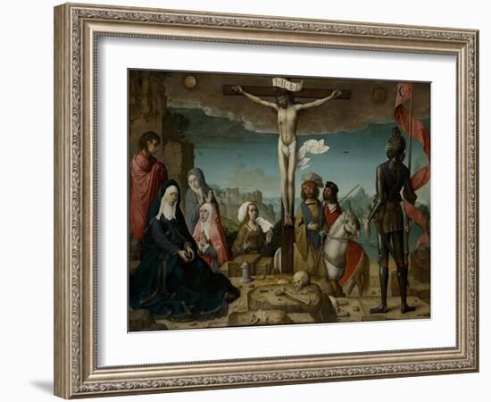 The Crucifixion, 1509-Juan de Flandes-Framed Giclee Print