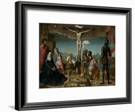 The Crucifixion, 1509-Juan de Flandes-Framed Giclee Print