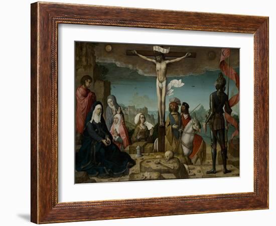 The Crucifixion, 1509-Juan de Flandes-Framed Giclee Print