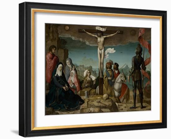 The Crucifixion, 1509-Juan de Flandes-Framed Giclee Print