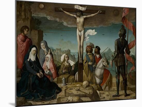 The Crucifixion, 1509-Juan de Flandes-Mounted Giclee Print