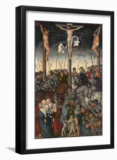 The Crucifixion, 1538-Lucas Cranach the Elder-Framed Giclee Print