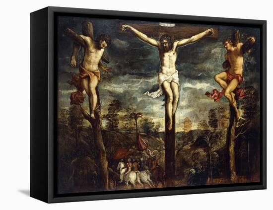 The Crucifixion, 1554-55-Jacopo Robusti Tintoretto-Framed Premier Image Canvas