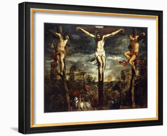 The Crucifixion, 1554-55-Jacopo Robusti Tintoretto-Framed Giclee Print