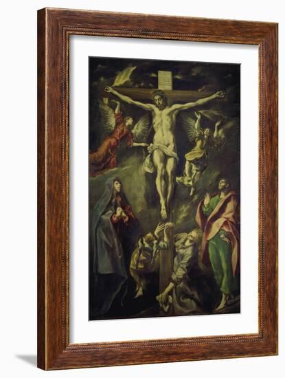 The Crucifixion. after 1590-El Greco-Framed Giclee Print