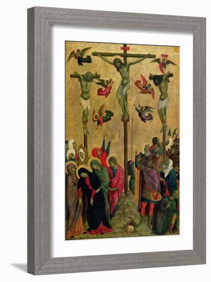 The Crucifixion, C.1315-30-Duccio di Buoninsegna-Framed Giclee Print