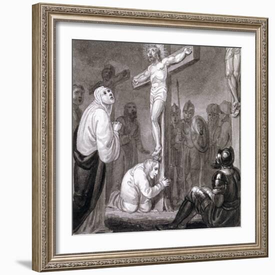 The Crucifixion, C1810-C1844-Henry Corbould-Framed Giclee Print