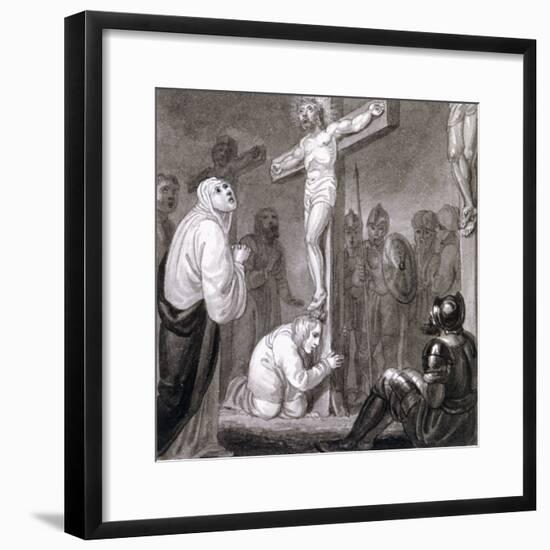 The Crucifixion, C1810-C1844-Henry Corbould-Framed Giclee Print