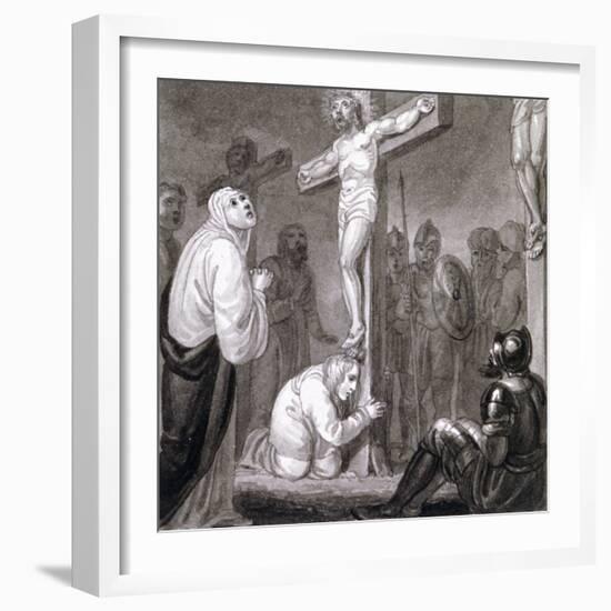 The Crucifixion, C1810-C1844-Henry Corbould-Framed Giclee Print