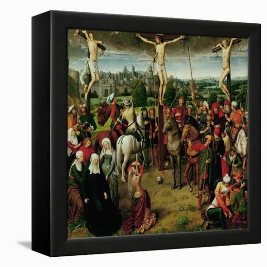 The Crucifixion, Central Panel of a Triptych-Hans Memling-Framed Premier Image Canvas