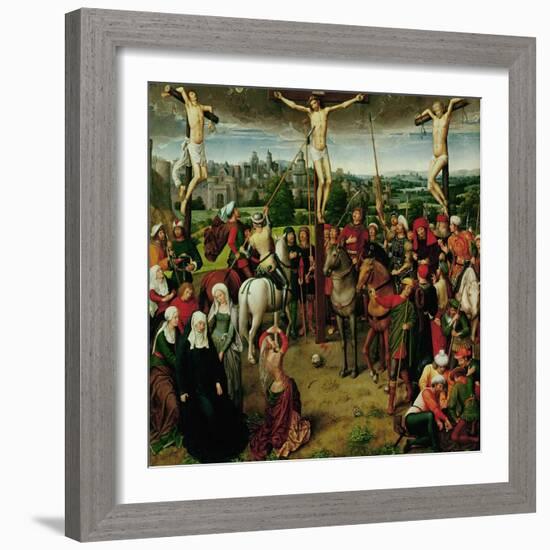 The Crucifixion, Central Panel of a Triptych-Hans Memling-Framed Giclee Print