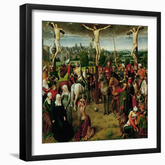 The Crucifixion, Central Panel of a Triptych-Hans Memling-Framed Giclee Print