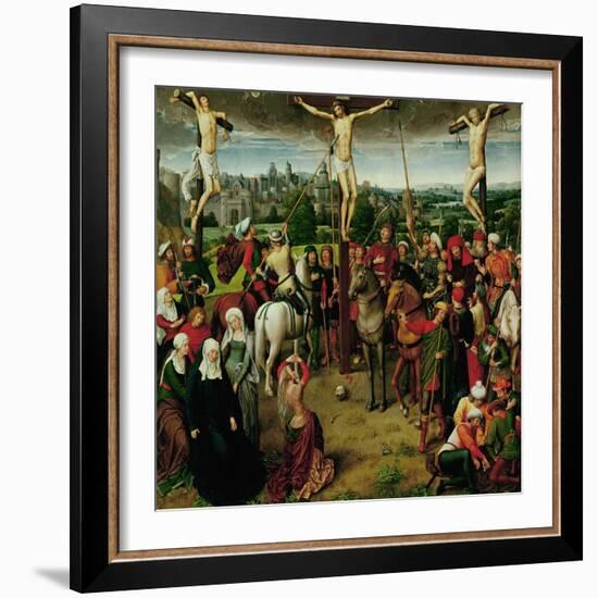 The Crucifixion, Central Panel of a Triptych-Hans Memling-Framed Giclee Print