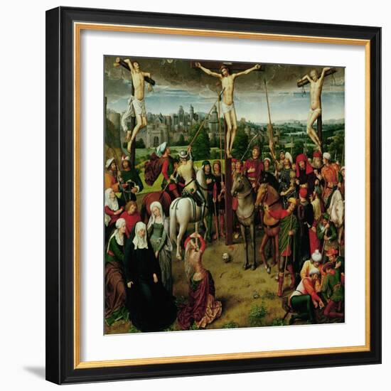 The Crucifixion, Central Panel of a Triptych-Hans Memling-Framed Giclee Print