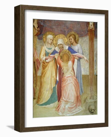 The Crucifixion, Detail of the Virgin and Attendants from the Chapter House, 1441-42-Fra Angelico-Framed Giclee Print