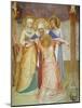 The Crucifixion, Detail of the Virgin and Attendants from the Chapter House, 1441-42-Fra Angelico-Mounted Giclee Print