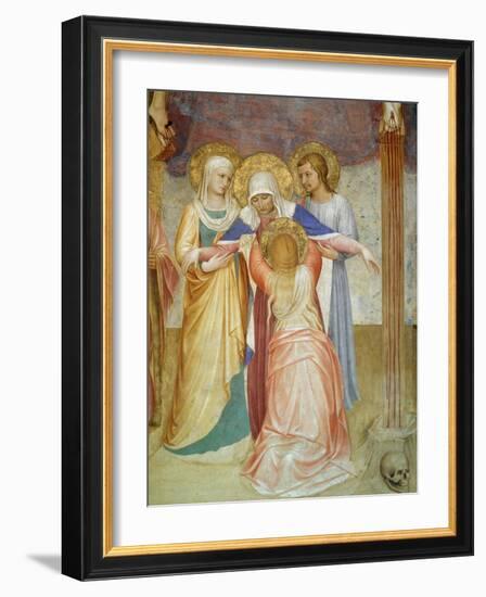 The Crucifixion, Detail of the Virgin and Attendants from the Chapter House, 1441-42-Fra Angelico-Framed Giclee Print